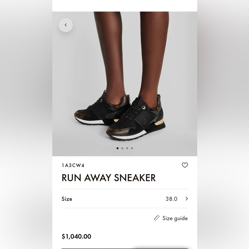 Authentic Louis Vuitton sneakers .